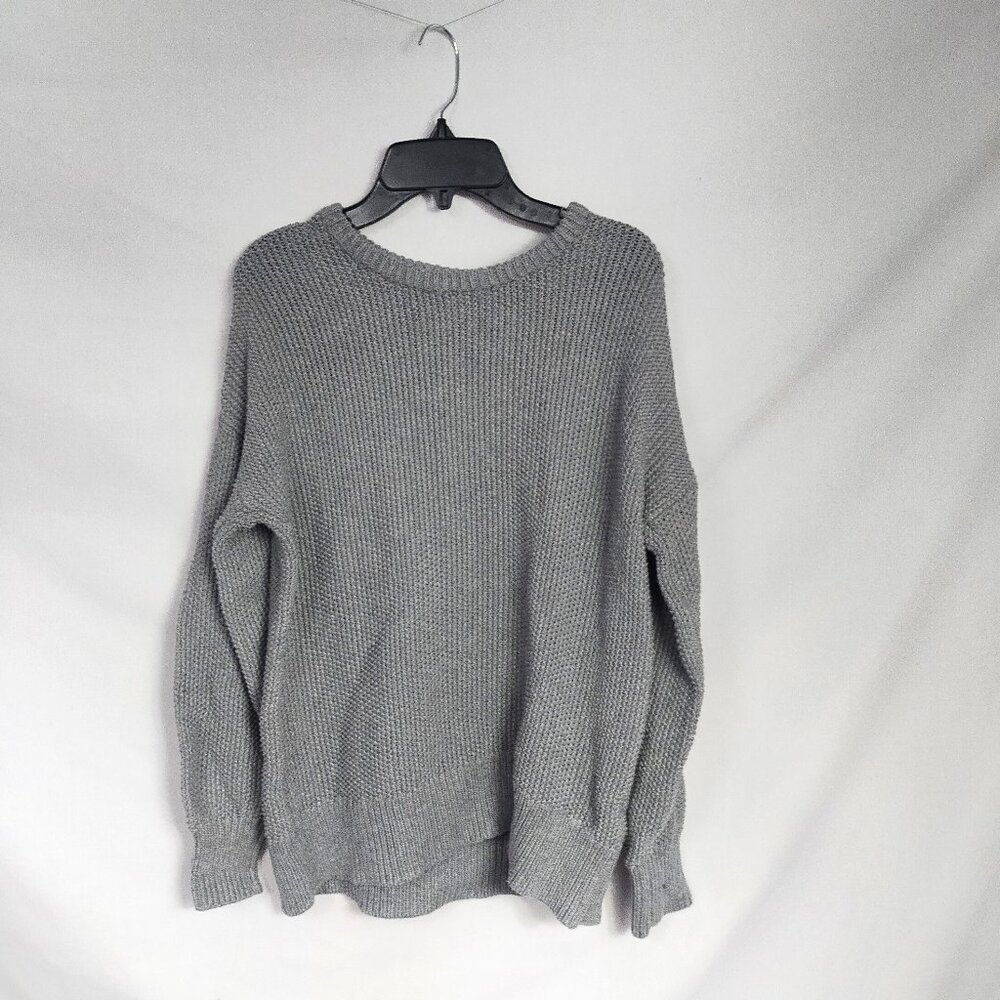 Old Navy Women's Gray Cable-Knit Oversized Sweater Size XS